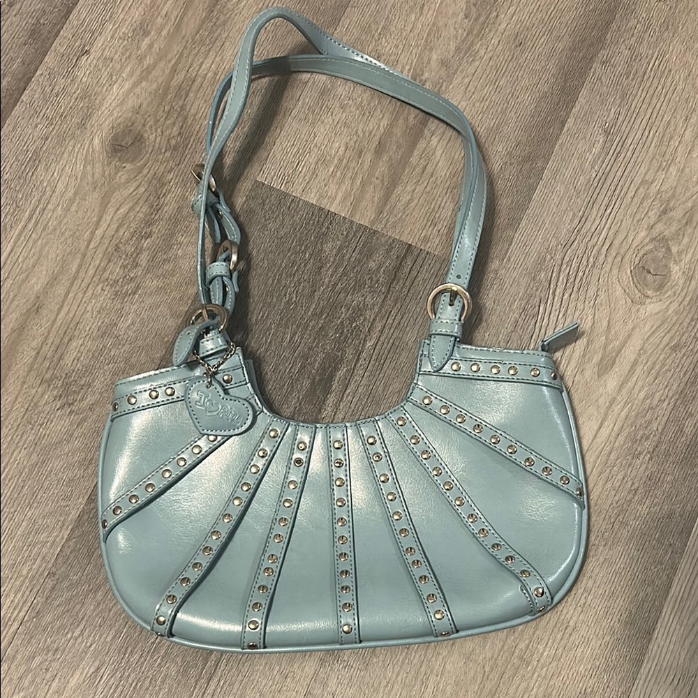 Vintage Robins Egg Blue Leather Purse